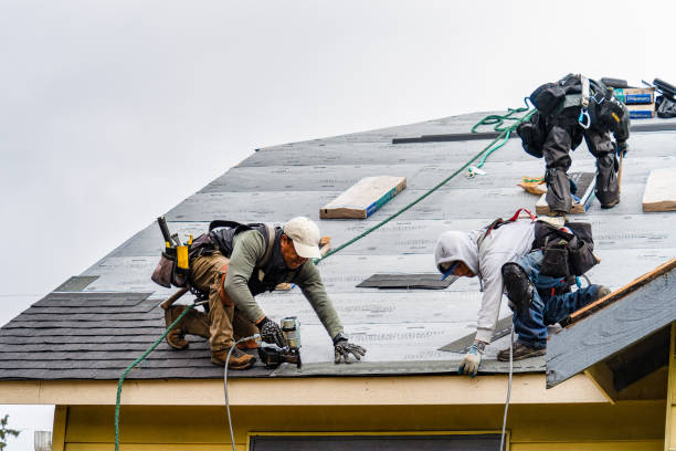 Professional Flat Roof Repair technician working in Topsham, ME